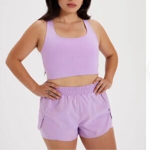 Lilac girlfriend collective Shorts Set Size S